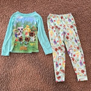 Girls size M Animal Crossings new horizon Jammie’s